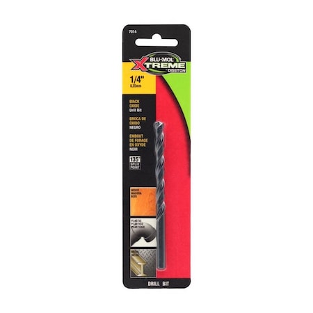 Blu-Mol Xtreme Blu-Mol Xtreme 1/4 in. High Speed Steel Drill Bit 1 pk E0217014